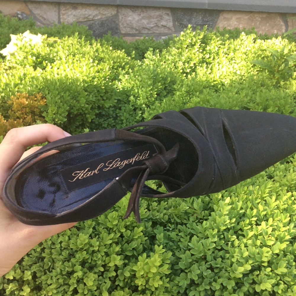 RARE VTG 90’s Lagerfeld Cutout Pumps!!!